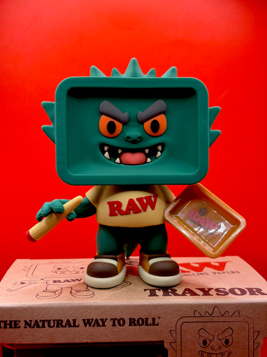 The Exclusive RAW Traysor Rare Figurine is a limited edition collector’s piece made for RAW fans who want something different for their setup. With its bold character design and RAW branding, it works as a standout display item for desks, shelves, counters, or rolling stations.