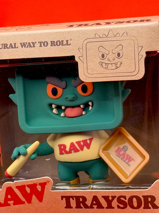 The Exclusive RAW Traysor Rare Figurine is a limited edition collector’s piece made for RAW fans who want something different for their setup. With its bold character design and RAW branding, it works as a standout display item for desks, shelves, counters, or rolling stations.