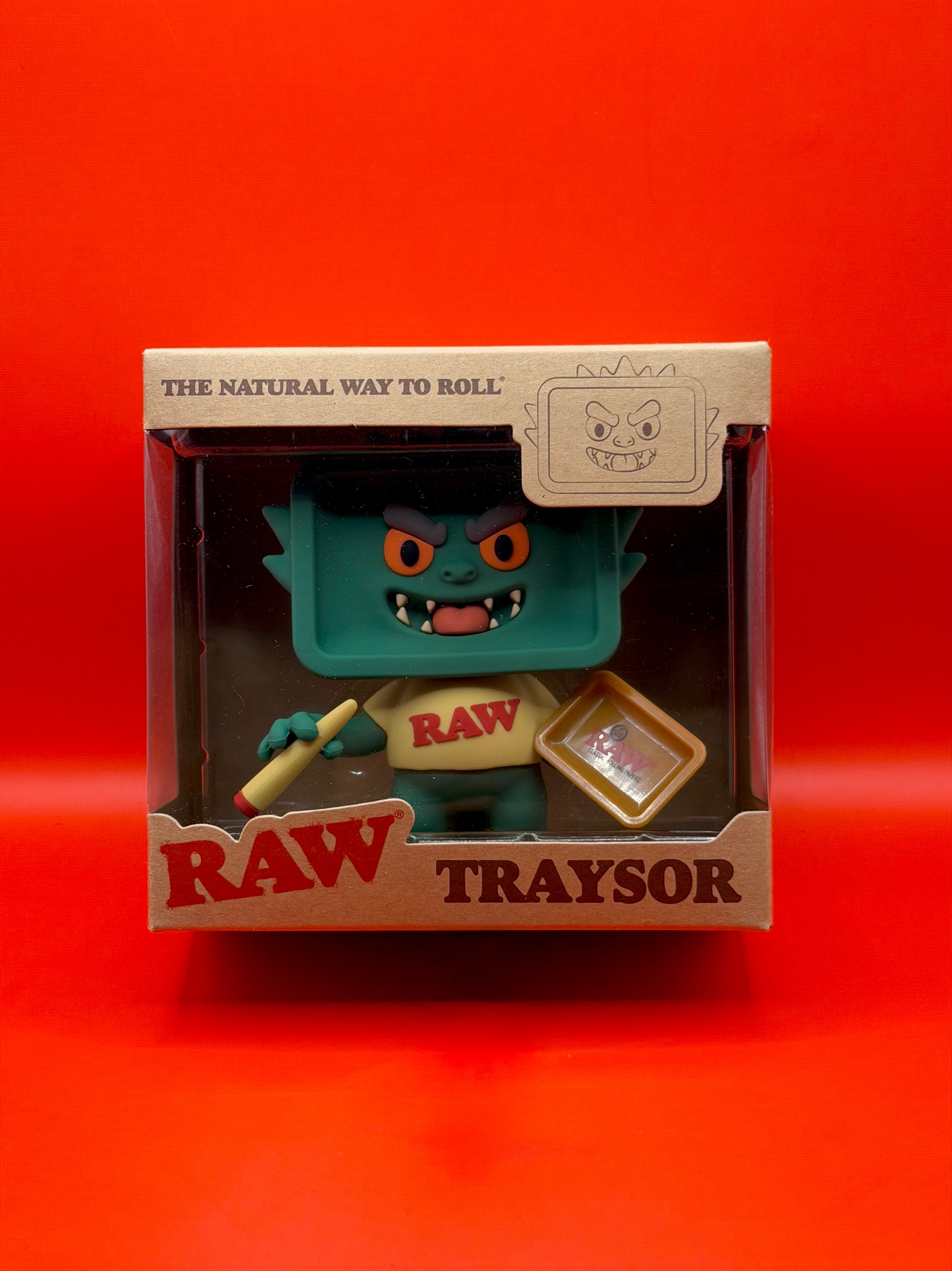 The Exclusive RAW Traysor Rare Figurine is a limited edition collector’s piece made for RAW fans who want something different for their setup. With its bold character design and RAW branding, it works as a standout display item for desks, shelves, counters, or rolling stations.