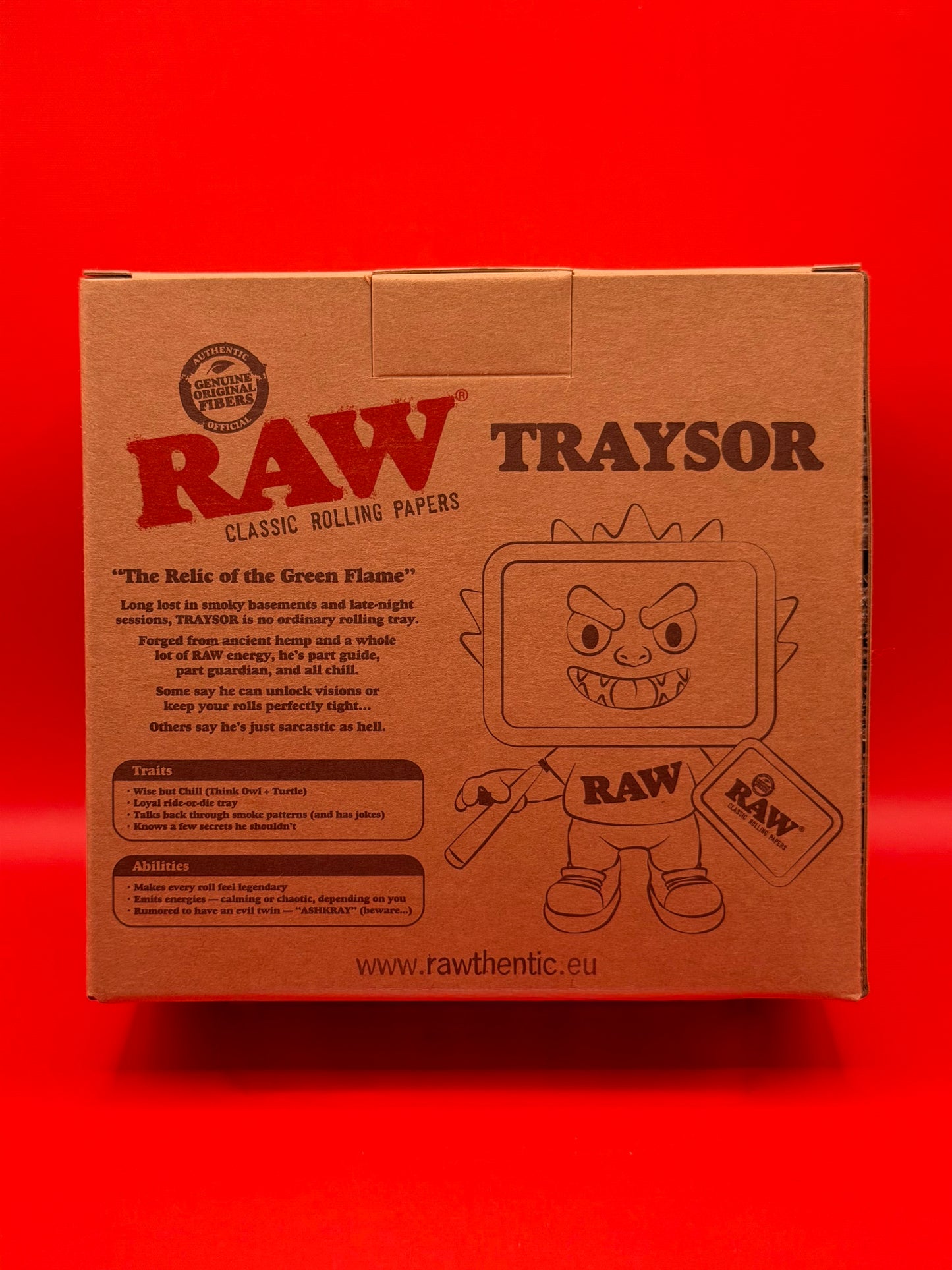 The Exclusive RAW Traysor Rare Figurine is a limited edition collector’s piece made for RAW fans who want something different for their setup. With its bold character design and RAW branding, it works as a standout display item for desks, shelves, counters, or rolling stations.