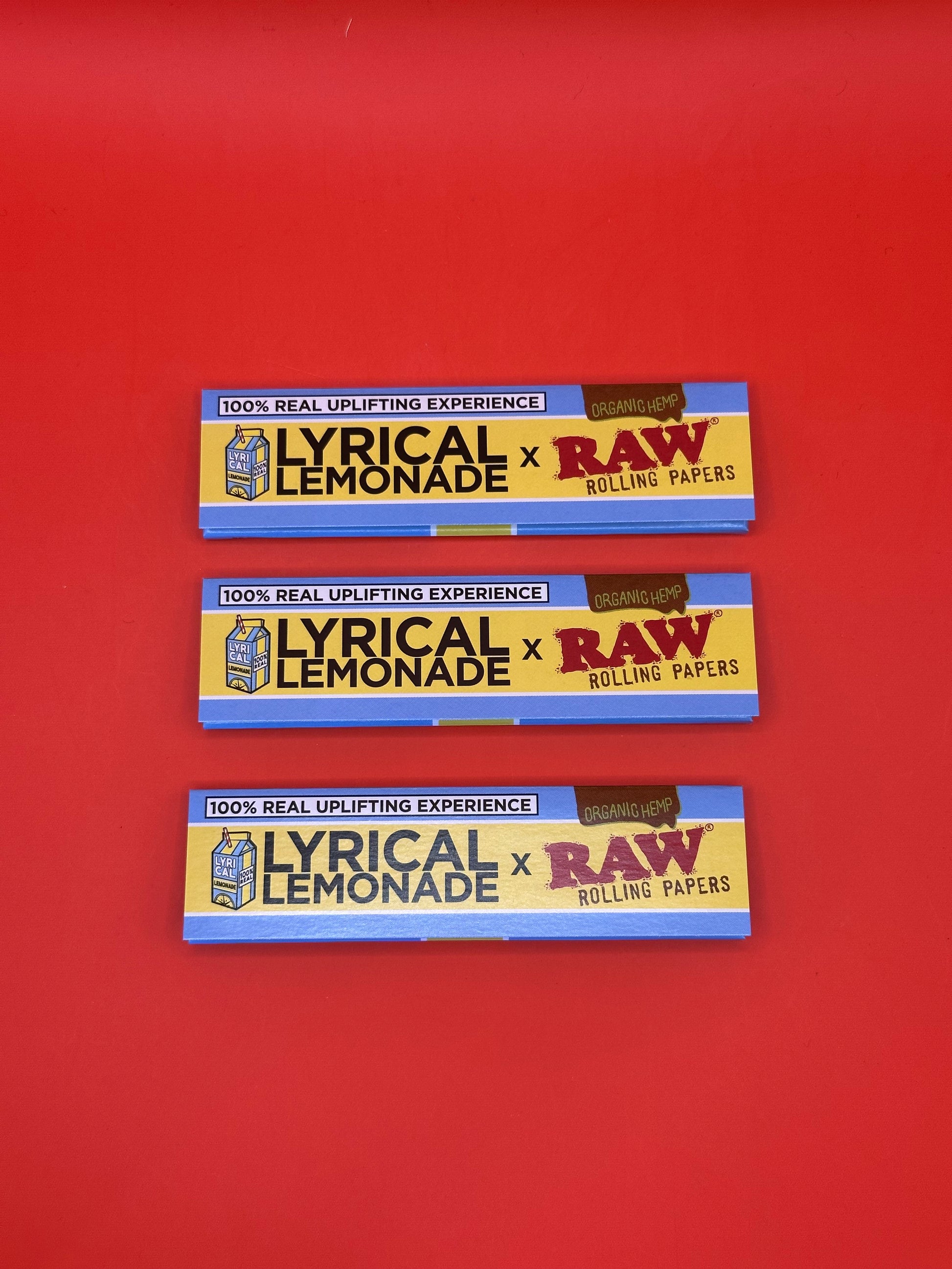 Raw, rolling papers, lyrical lemonade, limited edition, terpenes, lemon flavour, king size wide