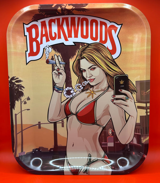 GTA, GTAV girl, cool girl design, smoking tray, metal, large