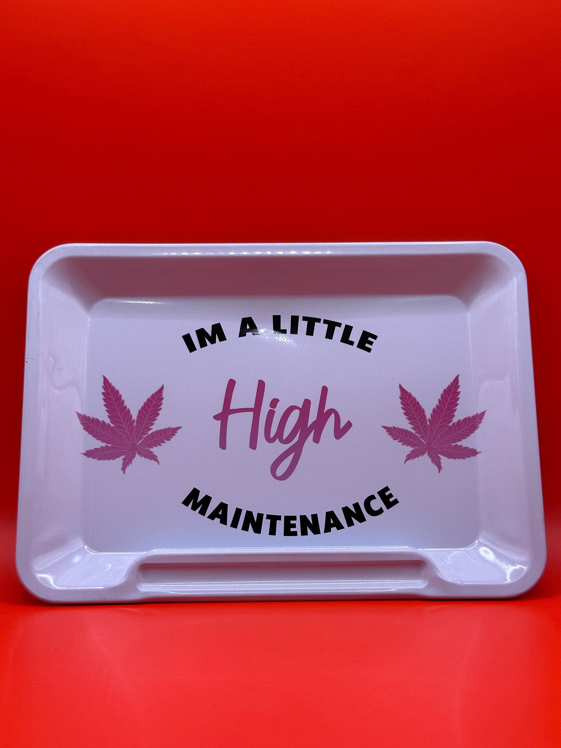 20.5 x 14.5cm, white rolling tray, size small
