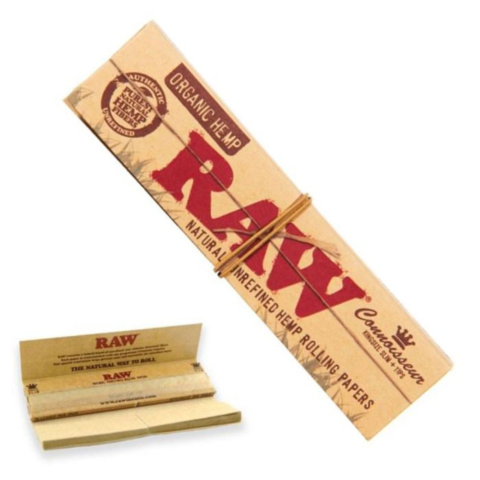 RAW Organic Connoisseur Rolling Papers + Tips