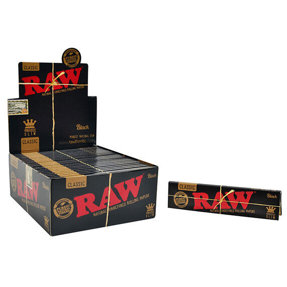 RAW Black Classic King Size Slim Rolling Paper