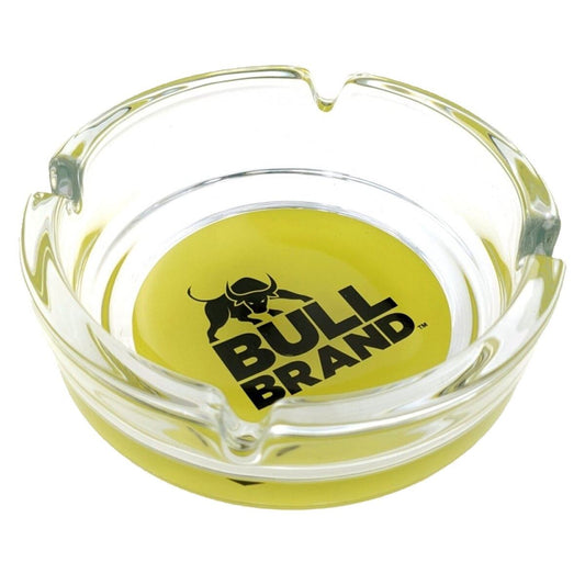 Bull Brand Glass Ashtray